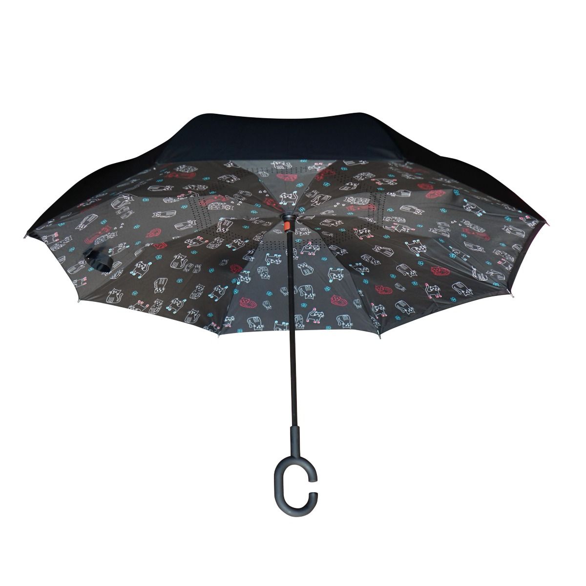 Topsy Turvy Designer Umbrellas - Drip Free Windproof - Cat Lover - Senior.com Umbrellas